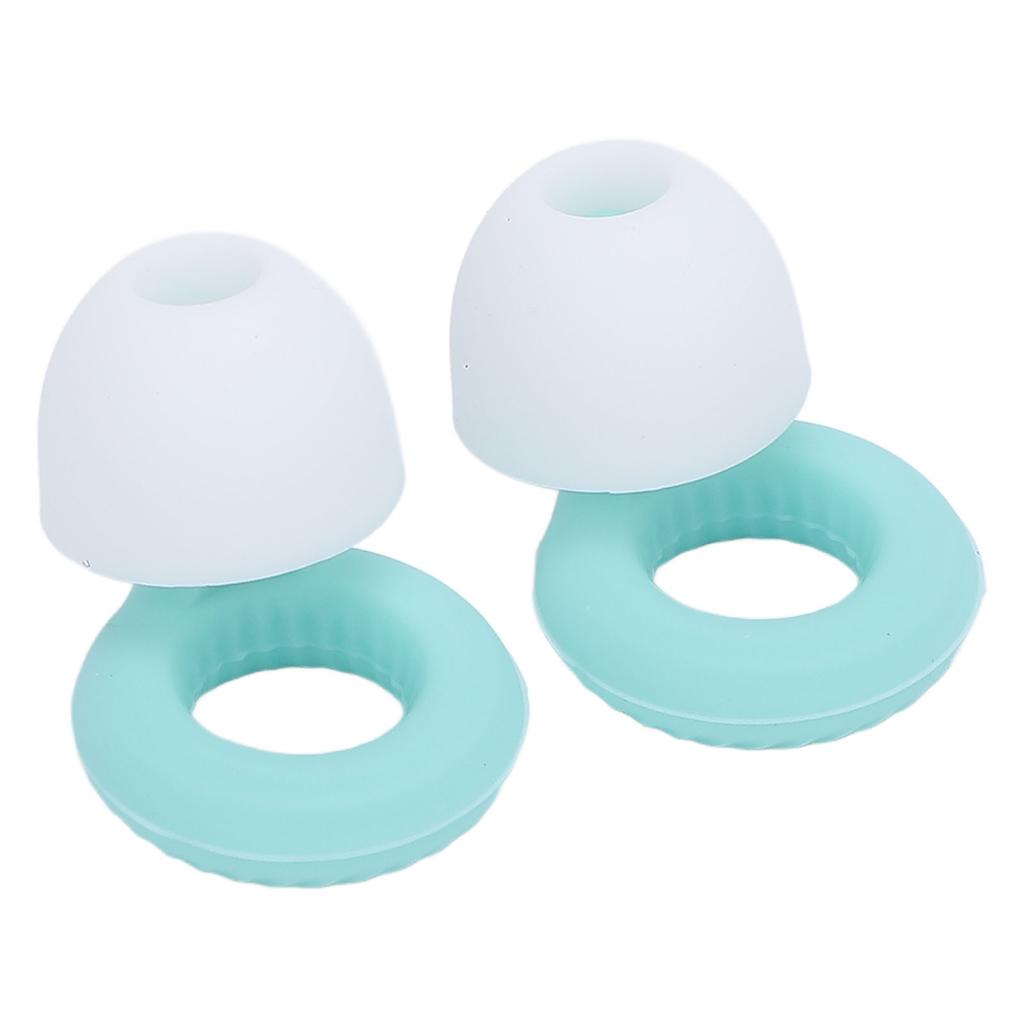 2 Pair Silicone Earplugs for Sleeping Noise Cancelling Washable Noise Reducing Ear Plugs with Ear