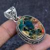 Natural Watermelon Tourmaline 925 Sterling Silver Jewelry Pendant 2.01" ETC-13864