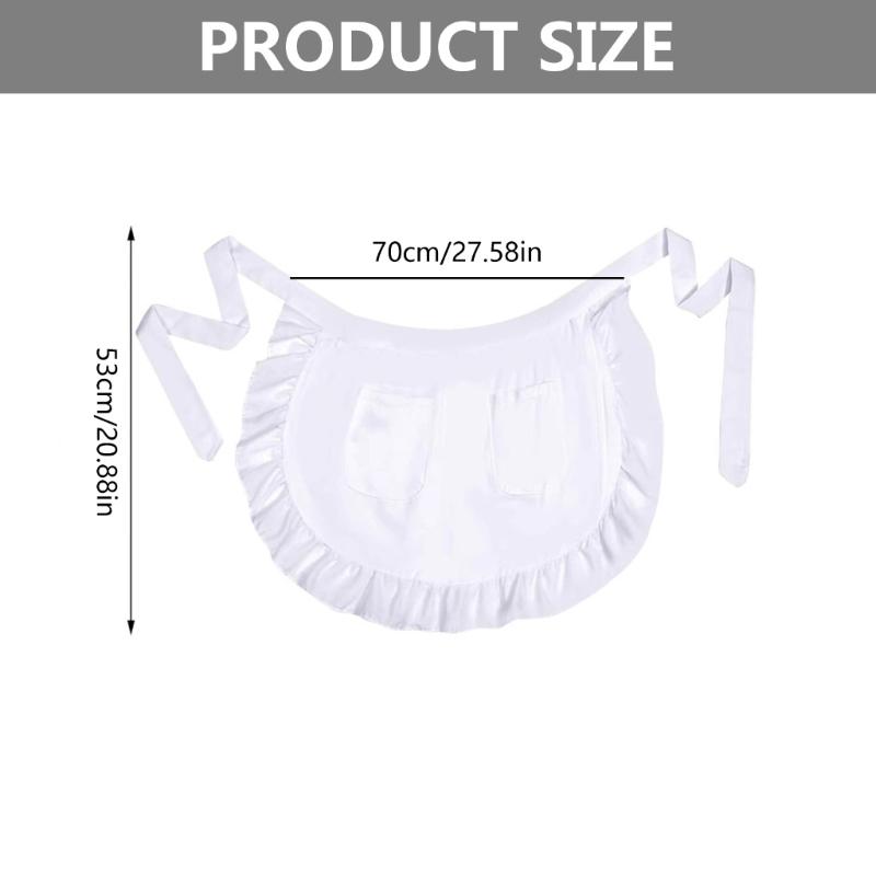 1 Satz Koloniale Kostümaccessoires Rüschen Dienstmädchen Kellner Schürzen Koloniale Hauben Dienstmädchenkostüme Pionierinnen Mädchenkostüme Geschenke