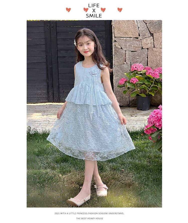 Girls' Thin Summer Dress - Stylish Princess Style