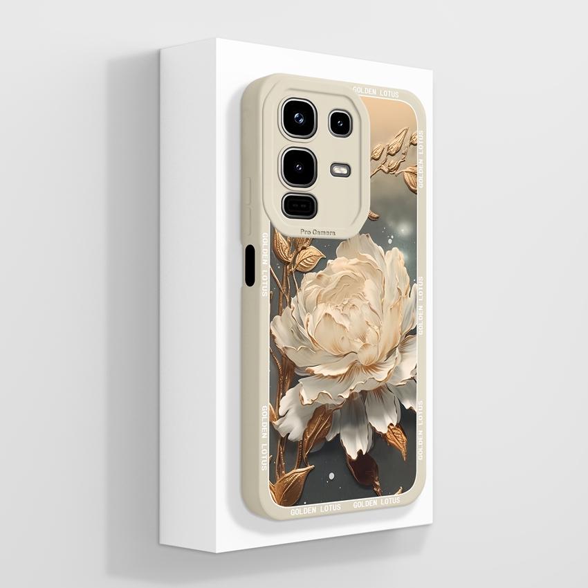 For Infinix Note 50x 50s 50 Pro Plus GT 10 30 Pro 5G Phone Cases Cute Cat Patterns Screen Protector Liquid Silicone Anti Slip Shell For Infinix Casing