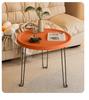 Foldable Sofa Side Table - Small Round Living Room or Bedroom Coffee Table