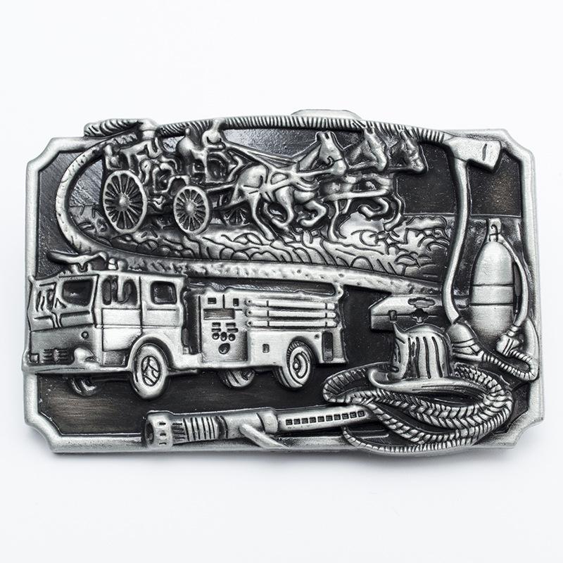 Trendy Fire Department Alloy Belt Buckle