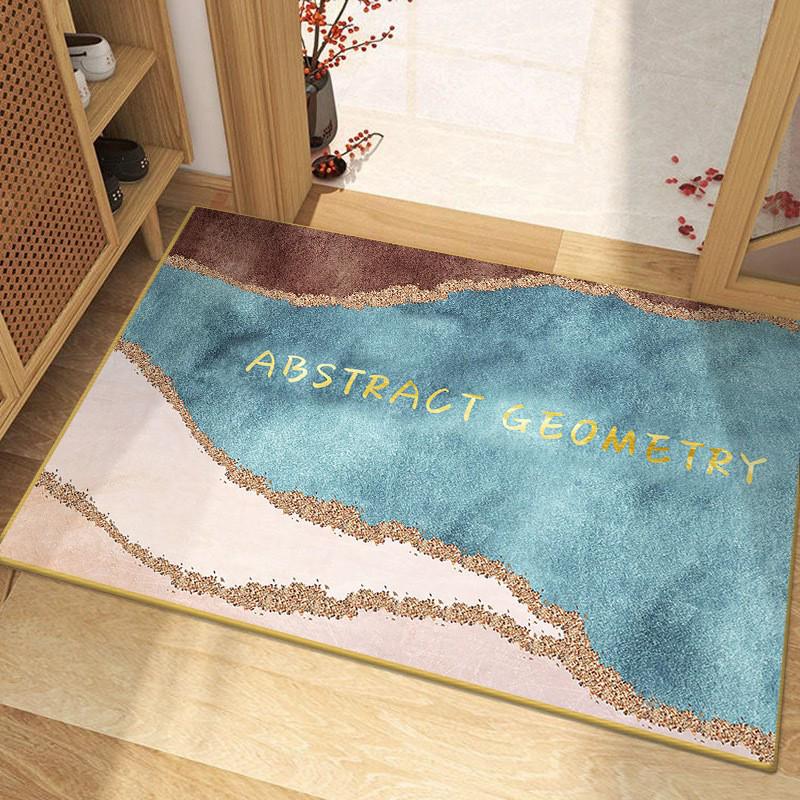 Modern Minimalist Non-Slip Diatom Mud Absorbent Door Mat for Bathroom and Toilet