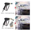 M-Modern-Quick Pivoting Coupler Attachment+7 Pressure Washer Nozzle Tips, With 360° Rotation Angle As Shown Stainless Steel+Plas