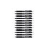 AmazonBasics Gel Ballpoint Pen 0.7mm Knock Black Set of 12