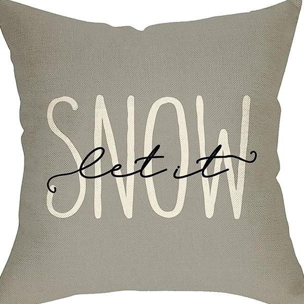 Nordic Christmas Snowman Pillowcase Linen Sofa Cushion Pillowcase New Style Christmas Pillowcase