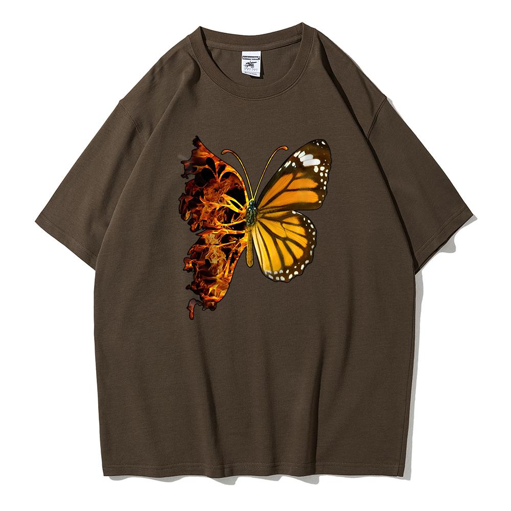 My Heart Is Burning Like This Cotton Woman T-Shirts Sport Comfortable T-Shirts All-Match Hipster Tshirt Breathable Summer Tshirt