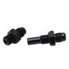 1Pair 6AN‑1Celsius4NPS   Oil Cooler Adapter Fitting Aluminium Alloy Rustproof Black