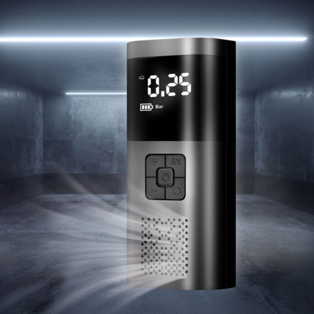 Wireless Design Tire Inflator Digital Display Portable Air Compressor Car Air Pump  Bike Tires