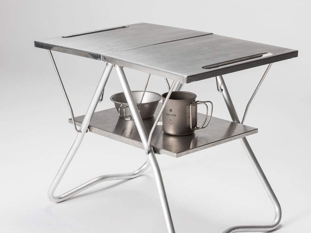 Snow Peak Stainless Steel Tray 1 Unit IGT Table Top Shelf Outdoor Camping CK-085