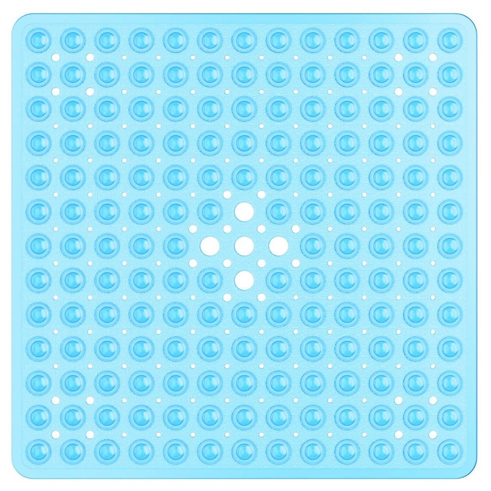 53x53cm Shower Mat Suction Cup PVC Anti Slip Bath Mat Square Shower Floor Pad Non Slip Safety Mat for Bathtub Bathroom Carpet