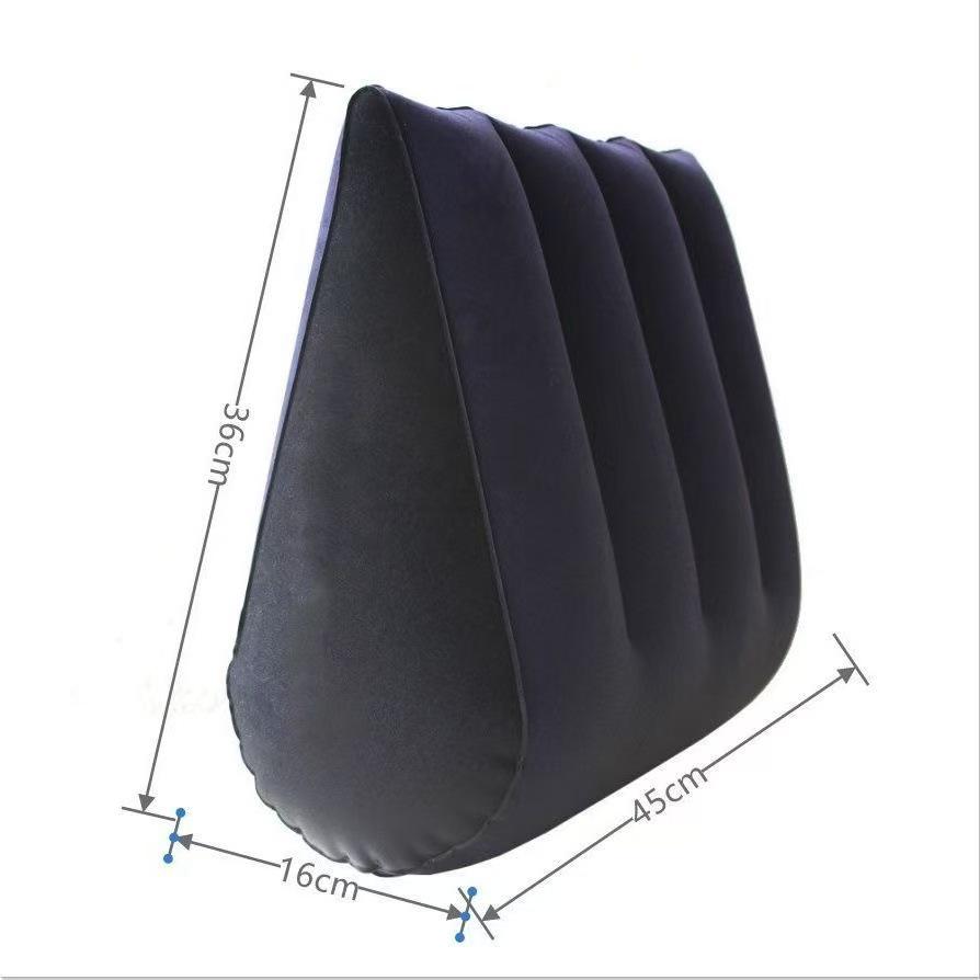 Oreiller dorsal triangulaire gonflable multifonctionnel épaissi avec pente anti-reflux.