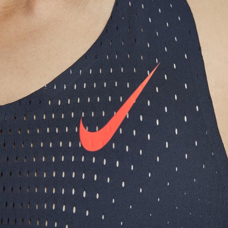 Nike Aeroswift Dri-Fit Adv Quick-Dry Running Casual Vest Men Tops Obsidian Bright-Crimson FN4232-451