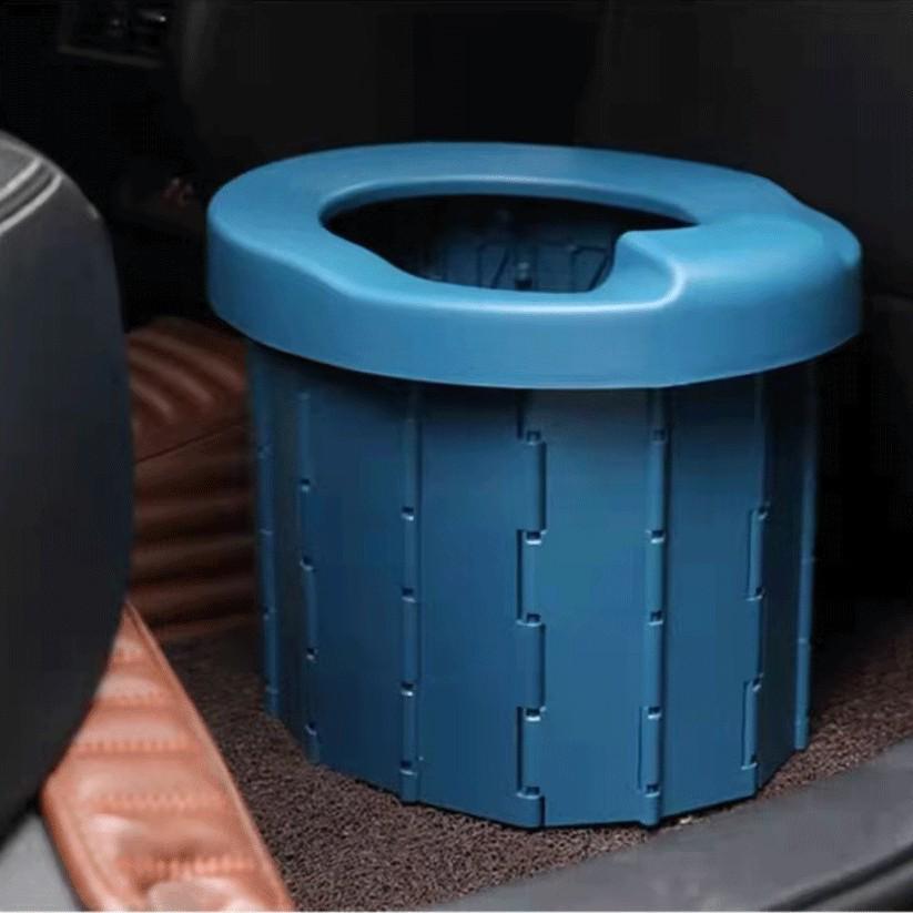 Portable Folding Camping Toilet with Children's Seat for Adults and Kids