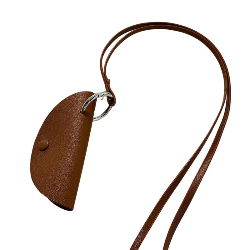 

Модний шкіряний чохол для ключів-намисто Унікальні підвісні органайзери для ключів на шию зі штучної шкіри Стильний шкіряний чохол для ключів Прикраса на шию коричневий