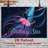 Party Backdrop Birthday Pink Photo Booth Background Front Door Decor