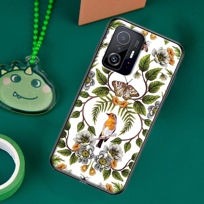Garden Birds Case For POCO F5 X5 X3 Pro X4 F4 GT F3 M5s C40 Cover For Xiaomi 13 12 Lite 11T 12T Pro 12X
