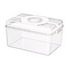 Transparent Animal Container with Ventilated Lid Disinfectable
