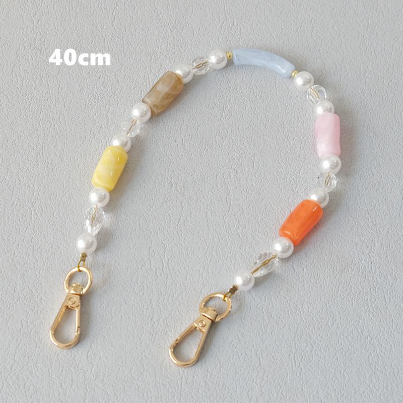 New Fashion Woman Bag Accessory Detachable Candy Beaded Chains Cute Acrylic Luxury Strap Women Elegant Bag Shoulder Handle Chain