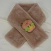 Children's Cartoon Panda Plush Scarf - Warm, Windproof Neck Gaiter for Autumn/Winter Boys & Girls.