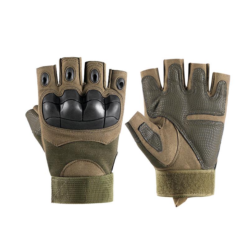 Tactical Gloves Men's Non Slip Outdoor Half Finger Protective Sports Training Outdoor Military Fan Special Forces Riding Gloves
