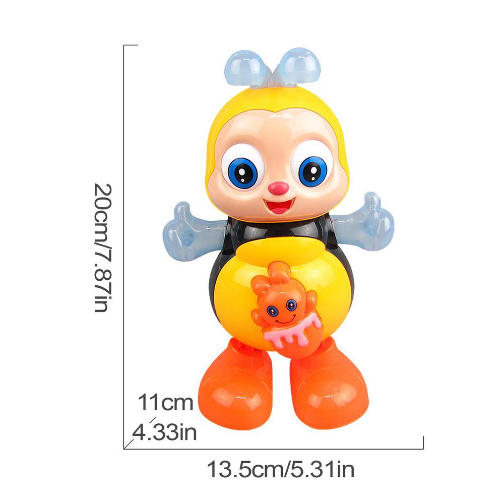 Fun Singing Toy Electric Dancing Toy Baby Dancing Bee Toy With Lights & Music Educational Sensory For Kids Birthday Christmas