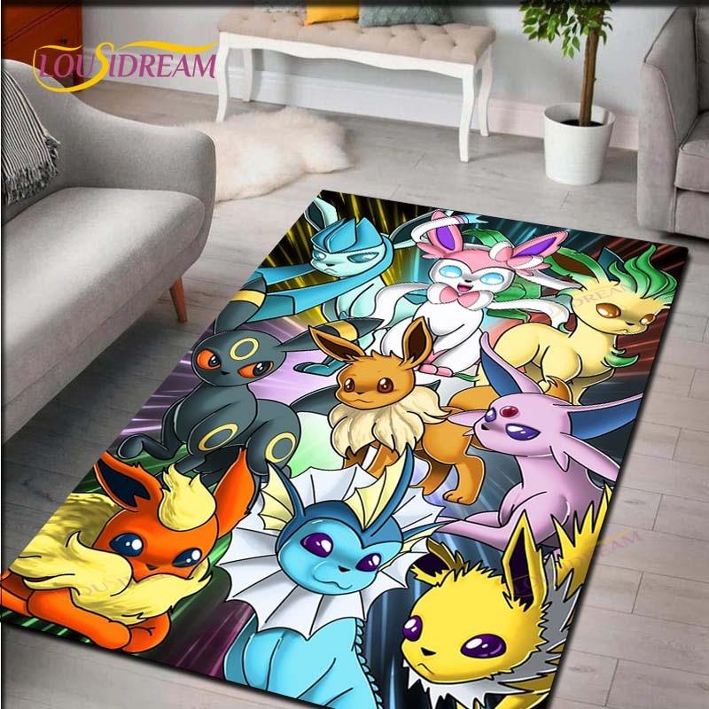 Pokemon Rug Cartoon Carpets Anime Carpet Living Room Tea Table Mats Bedroom Rug Washable Floor Mats Household Area Mat Gift