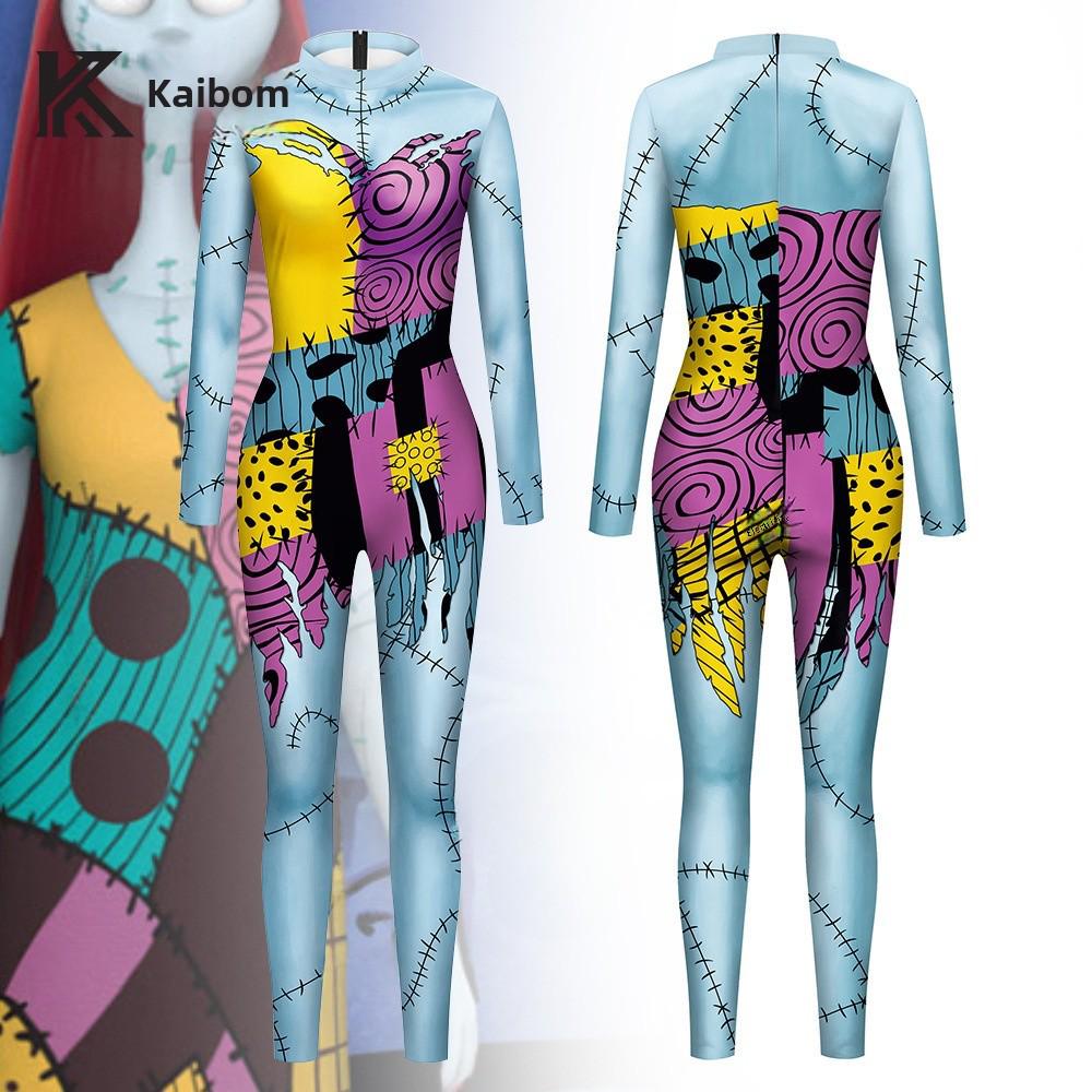 Halloweenský cosplay overal Sally vytištěný na 3D tiskárně