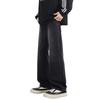 Men's Trendy Black Straight-Leg Jeans: American Retro Vibe - Versatile Casual Style for Spring & Autumn