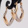 Elegant And Simple Hanging Earrings Women'S, Copper Inlaid Zircon Classic Geometric Shape Earrings