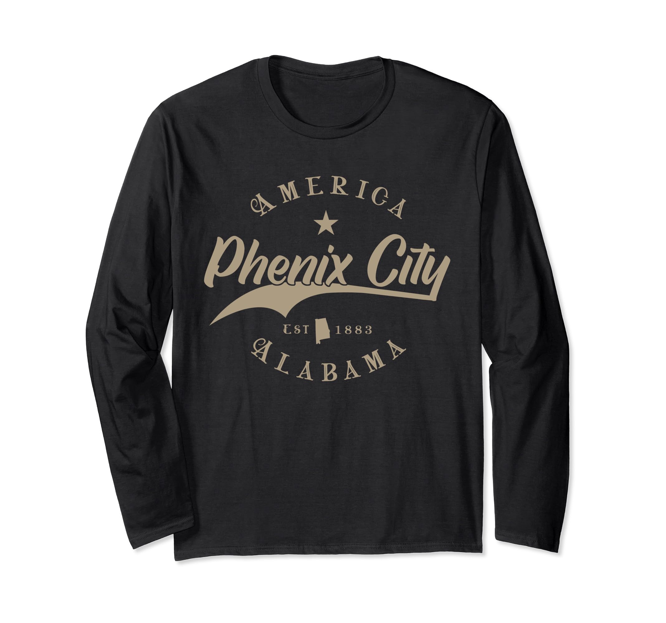 

Phenix City AL Alabama Long Sleeve T-Shirt чёрный