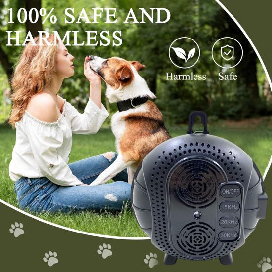 Anti Bark Device for Dogs Rainproof Bark Controller Intelligent Sensor Humanized Effective Barking Deterrent for Small Medium Large Dogs
