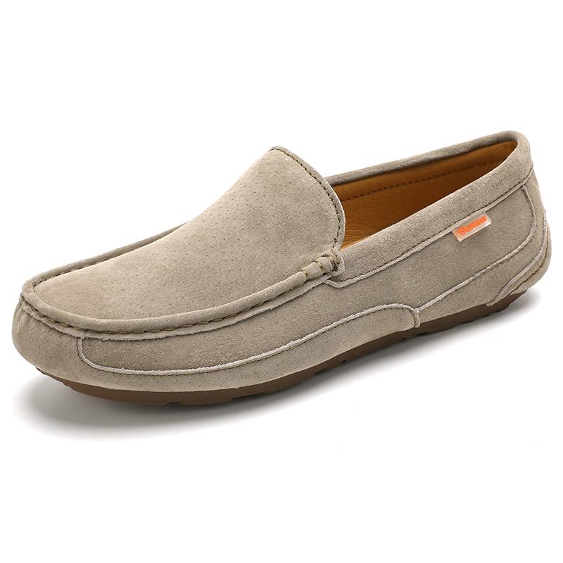 2026 Designer Penny Loafers Men Flats High Quality Soft Suede Leather Flat Shoes Male Casual Driving Shoes Slip On Moccasins