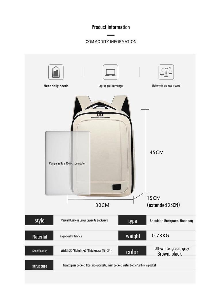 Expandable Multi-Function Travel Backpack for Laptops