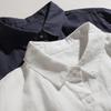Japanese-Korean Linen Dress: Square Neck, Loose Fit, Shirt Collar, Spring/Summer Collection