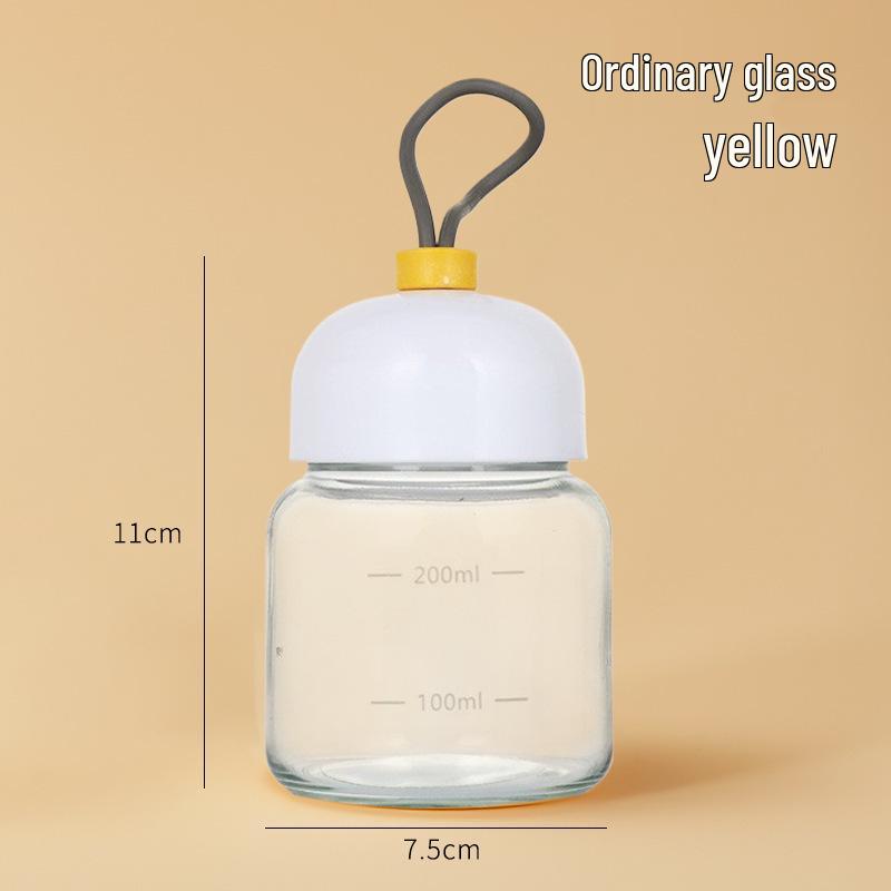 Little Red Book Creative Chubby Glass Cup - Mini Water, Coffee, Milk & Gift Cup for Household Use