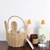 Rustic Wicker Rabbit Basket with Ears, Cute Easter Basket for Flowers, Candy, Easter Eggs, Multipurpose Woven Storage Bin