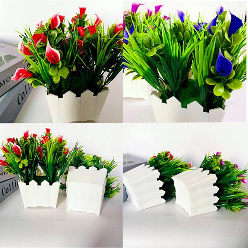 Stunning 20 Heads Artificial Lily Flower Potted Plant Ideal For Indoor And Outdoor Decor