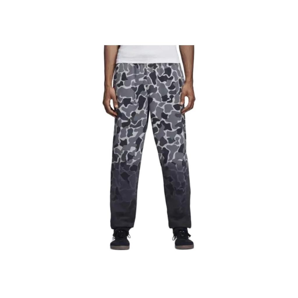 Adidas Originals Camo Fleece Warm Spliced Sports Pants Men Bottoms Black DH4808