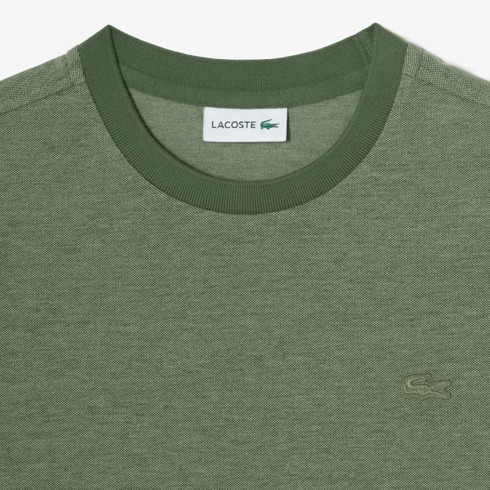 [Lacoste] Men's Strong Twist Caviar Pique Short-Sleeve T-Shirt TH742E-56G02M