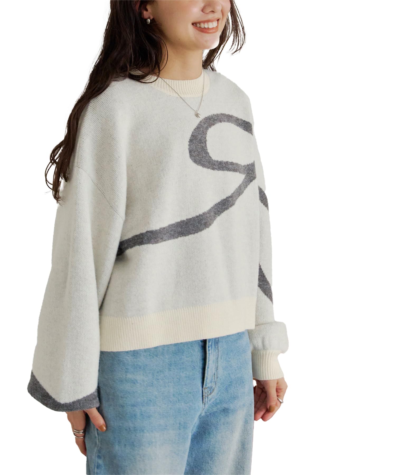 

Titibait Alpaca Touch Ленточная Вязка AEJR1042 Свободный Размер Цвет Слоновой Кости Женский слоновая кость