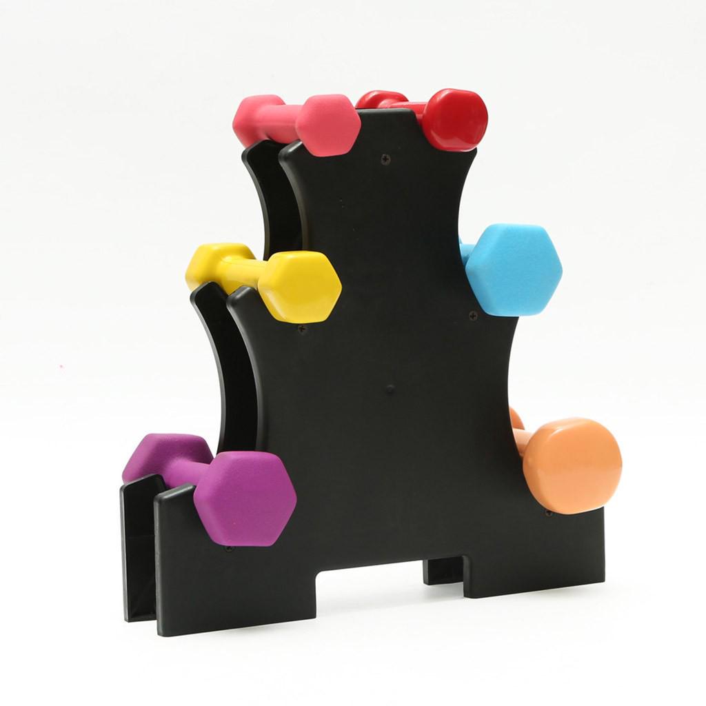 Dumbbell Rack Stand 3 Tier Dumbbells Hand Weights Sets Holds 30 Pounds