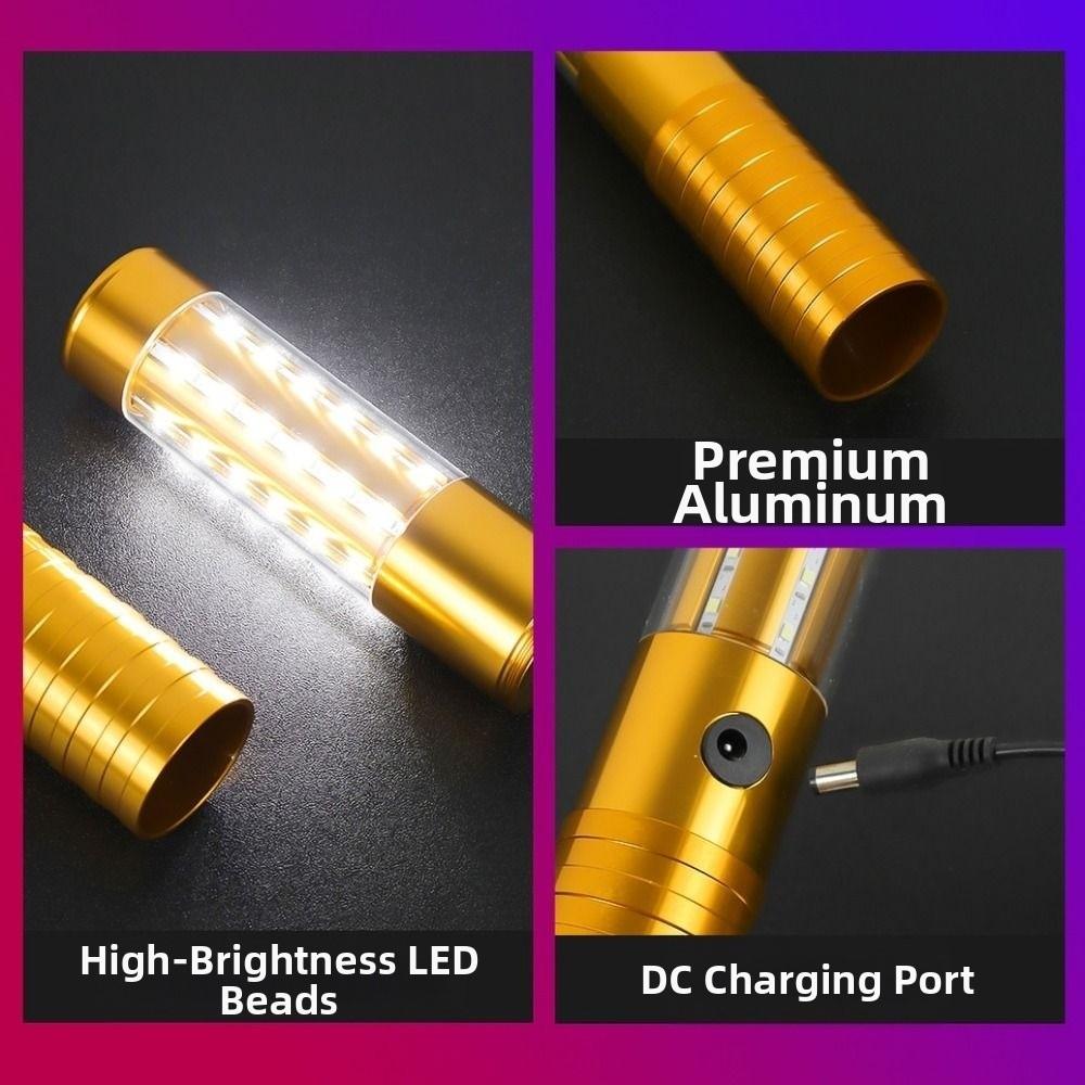 Rechargeable Handheld Strobe Lights Light Flash Colorful Champagne Bottle Sparklers Gold Silver Flash Strobe Stick