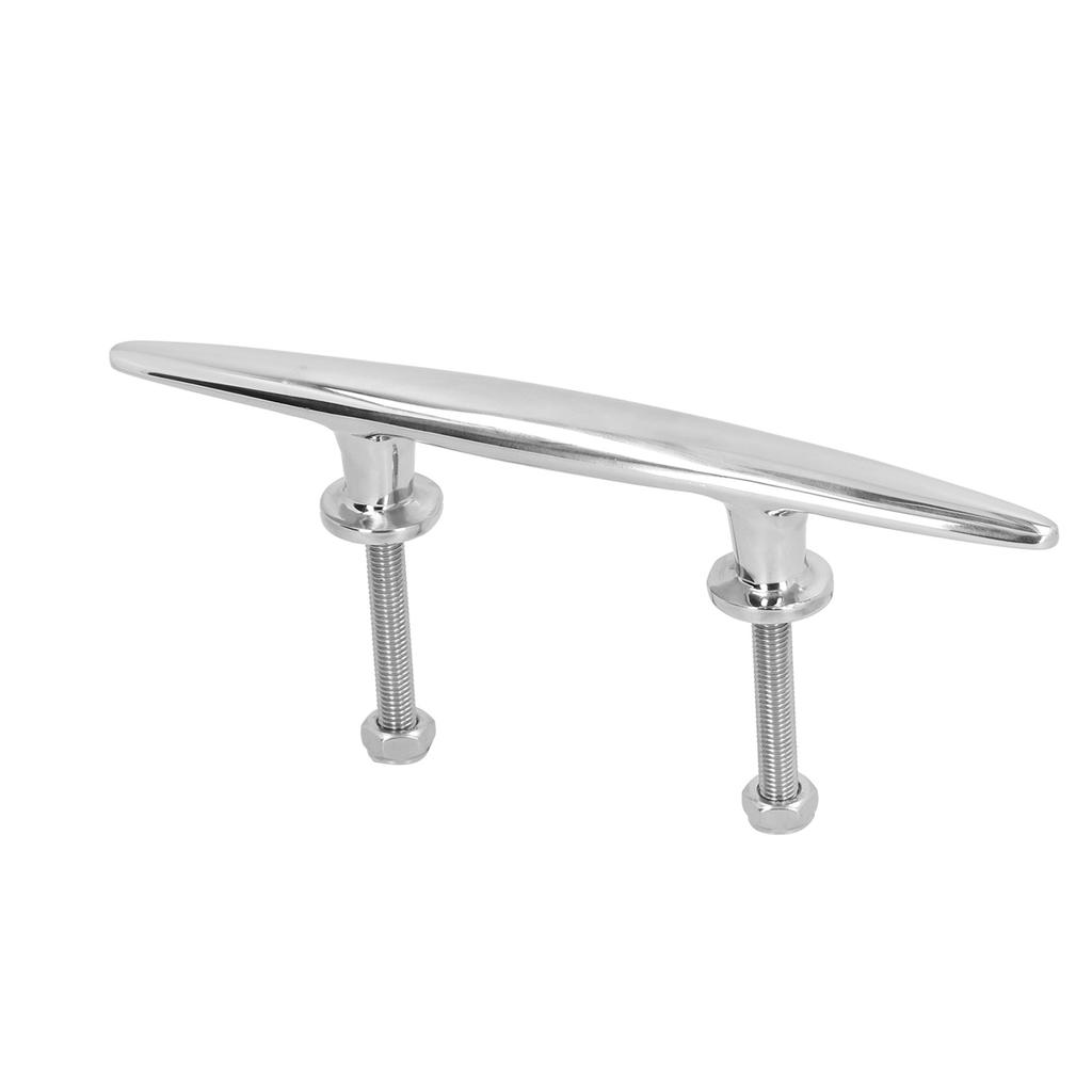 10in Flat Dock Cleat Deck Rope Holder Tie Down 316 Stainless Steel Accessory for Boat Yacht