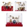 Miniature Musical Instrument Drum Set Model Display Mini Ornaments Craft Home Decor (14cm)