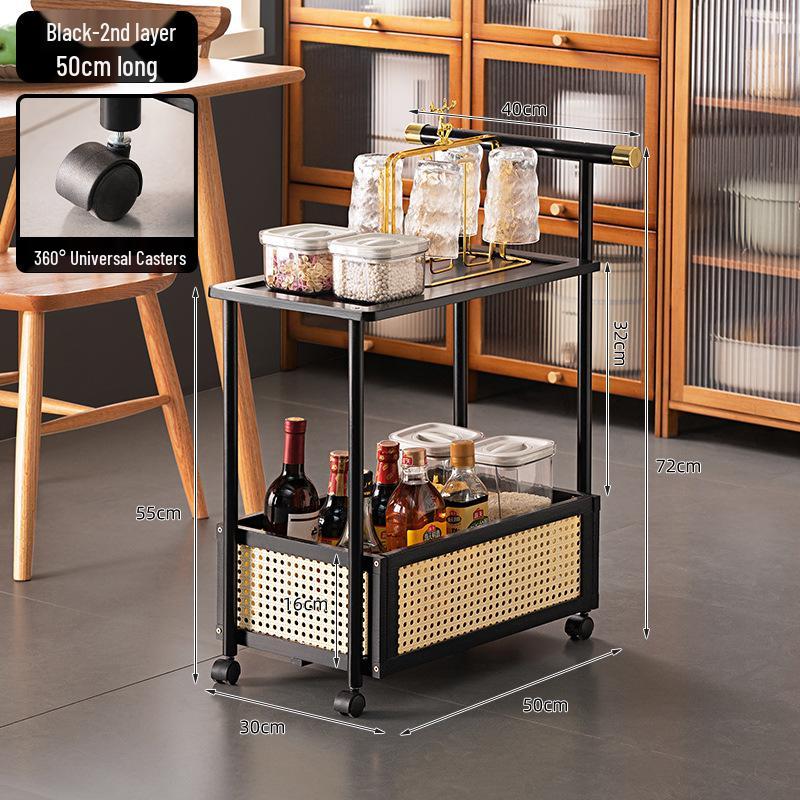 Multifunctional Tiered Kitchen Countertop Spice and Utensil Organizer Shelf