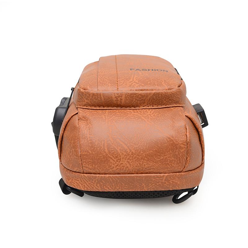 Men's Chest Bag Oxford Shoulder Crossbody Bag Waterproof USB Combination Lock Riding Bag