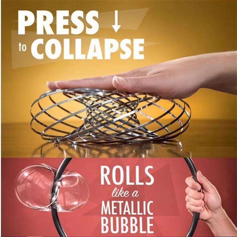 Magic Fidget Ring Toroflux Amazing Flow Ring Toys Kinetic Spring Toy Funny Outdoor Game Intelligent Toy Fidget Kids Gift