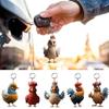 Keychain Cartoon Chicken Bag Charm Car Pendant Halloween Christmas Decoration
